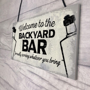Backyard Bar Garden Sign